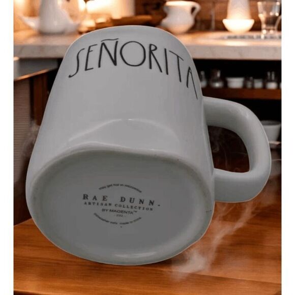 Rae Dunn senorita Coffee mug Artisan Collection White Cup Large Ceramic - Picture 4 of 5